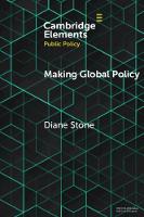 Making Global Policy - Elements in Public Policy (Paperback)