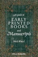 A Guide to Early Printed Books and Manuscripts (Paperback)