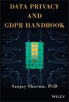 Data Privacy and GDPR Handbook (Hardback)
