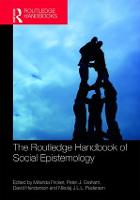 The Routledge Handbook of Social Epistemology - Routledge Handbooks in Philosophy (Hardback)