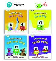 Learn to Read at Home with Bug Club Phonics Alphablocks: Phase 2 - Reception Term 1 (4 fiction books) Pack B