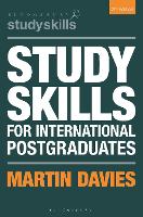 Study Skills for International Postgraduates - Bloomsbury Study Skills (Paperback)