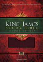 KJV Study Bible, Large Print, Bonded Leather, Burgundy, Red Letter: Second Edition (Leather / fine binding)