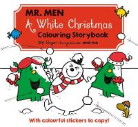 Mr Men A White Christmas Colouring Storybook (Paperback)
