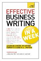 Effective Business Writing in a Week: Teach Yourself (Paperback)