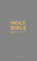 NIV Pocket Charcoal Soft-tone Bible with Zip - New International Version (Paperback)