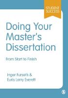 Doing Your Master's Dissertation