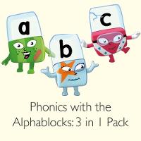 Phonics with the Alphablocks Multi-pack: Starting Phonics, Simple Phonics and Super Phonics for children age 3-5 (Contains 9 reading books, Alphablocks tiles, Alphablocks cards and parent guides) - Phonics with Alphablocks