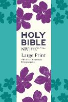NIV Large Print Single-Column Deluxe Reference Bible: Teal Soft-tone - New International Version (Paperback)