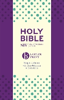 NIV Larger Print Compact Single Column Reference Bible: Purple Soft-tone - Larger Print (Paperback)