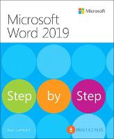 Microsoft Word 2019 Step by Step