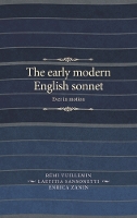 The Early Modern English Sonnet: Ever in Motion - The Manchester Spenser (Paperback)