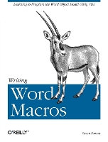 Writing Word Macros - O'Reilly Ser. (Paperback)