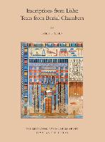 Inscriptions from Lisht: Texts from Burial Chambers - Egyptian Expedition Publications of The Metropolitan Museum of Art (Hardback)