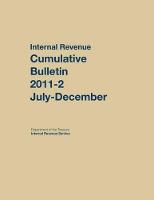 Internal Revenue Service Cumulative Bulletin: 2011 (July-December) (Hardback)