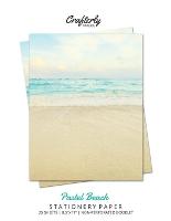Pastel Beach Stationery Paper