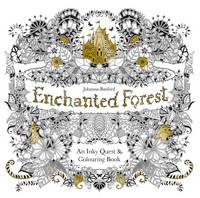 Enchanted Forest: An Inky Quest and Coloring Book for Adults (Paperback)