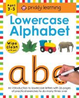 Lowercase Alphabet: Wipe Clean Workbooks - Wipe Clean Workbooks (Paperback)