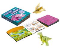 Origami Dinosaurs: Paper Block Plus 64-Page Book (Paperback)
