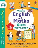 Usborne English and Maths Giant Workbook 7-8 - Usborne Workbooks (Paperback)