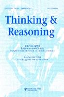 Thinking & Reasoning: A Special Issue of Thinking and Reasoning - Special Issues of Thinking and Reasoning (Paperback)