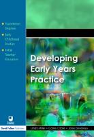 Developing Early Years Practice (Paperback)