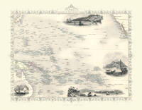 John Tallis Map of Polynesia 1851: Photographic Print of Map of Polynesia 1851 by John Tallis (Sheet map, flat)
