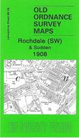 Rochdale (SW) and Sudden 1908: Lancashire Sheet  88.08 - Old Ordnance Survey Maps of Lancashire (Sheet map, folded)