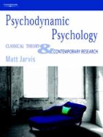 Psychodynamic Psychology: Classical Theory and Contemporary Research (Paperback)