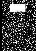 Marble Notebook A4: Black Marble College Ruled Journal - School Supplies 1 (Paperback)