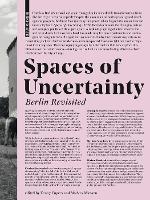 Spaces of Uncertainty - Berlin revisited (Paperback)