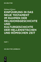Einfuhrung in das Neue Testament im Rahmen der Religionsgeschichte und Kulturgeschichte der hellenistischen und roemischen Zeit - de Gruyter Lehrbuch (Hardback)