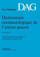 Dictionnaire onomasiologique de l´ancien gascon (DAG) Dictionnaire onomasiologique de l'ancien gascon (DAG) (Paperback)