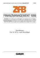 Finanzmanagement 1999 - Zfb Special Issue 3 (Paperback)