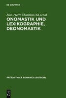 Onomastik und Lexikographie, Deonomastik - Patronymica Romanica 18 (Hardback)