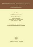 Verhalten von Beton unter kurzzeitiger Höchstbelastung (Druckstoß) - Fachgruppe Bau/Steine/Erden 3051 (Paperback)