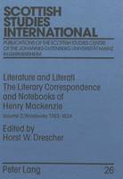 Literature and Literati - Scottish Studies International - Publications of the Scottish Studies Centre (Hardback)