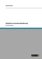 Staatliche Innovationsfoerderung (Paperback)