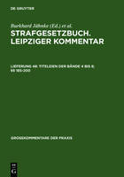 Titeleien Der Bände 4 Bis 8; §§ 185-200 - Großkommentare Der Praxis (Hardback)