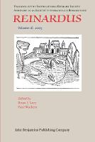 Reinardus: Yearbook of the International Reynard Society. Volume 16 (2003) - Reinardus 16 (Paperback)