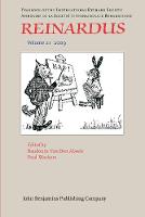 Reinardus: Yearbook of the International Reynard Society. Volume 21 (2009) - Reinardus 21 (Paperback)