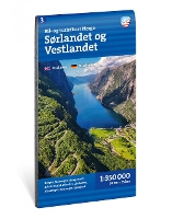 Car and tourist map South and West Norway (Sør- og Vestlandet)