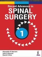 Recent Advances in Spinal Surgery