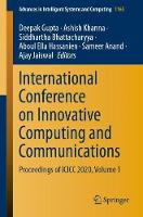 International Conference on Innovative Computing and Communications: Proceedings of ICICC 2020, Volume 1 - Advances in Intelligent Systems and Computing 1165 (Paperback)