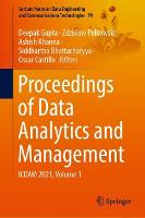 Proceedings of Data Analytics and Management: ICDAM 2021, Volume 1 - Lecture Notes on Data Engineering and Communications Technologies 90 (Hardback)