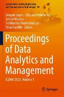 Proceedings of Data Analytics and Management: ICDAM 2021, Volume 1 - Lecture Notes on Data Engineering and Communications Technologies 90 (Paperback)