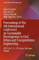 Proceedings of the 4th International Conference on Sustainable Development in Civil, Urban and Transportation Engineering: CUTE 2024, 14–17 October, Wrocław, Poland - Lecture Notes in Civil Engineering (Paperback)