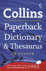 Collins Paperback Dictionary and Thesaurus (Paperback)