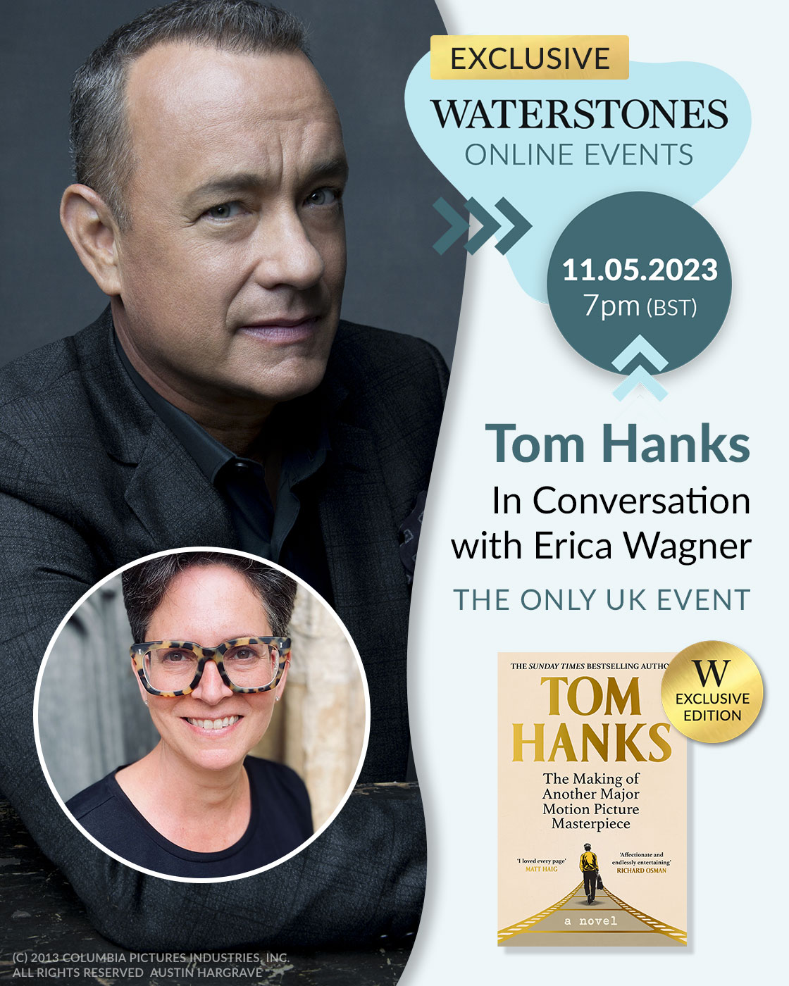 Tom Hanks Exclusive UK Event - Waterstones