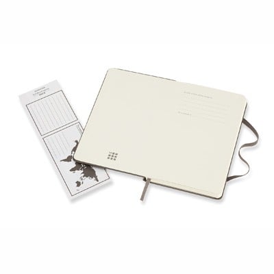 Earth Brown Ruled Hard Notebook Pocket